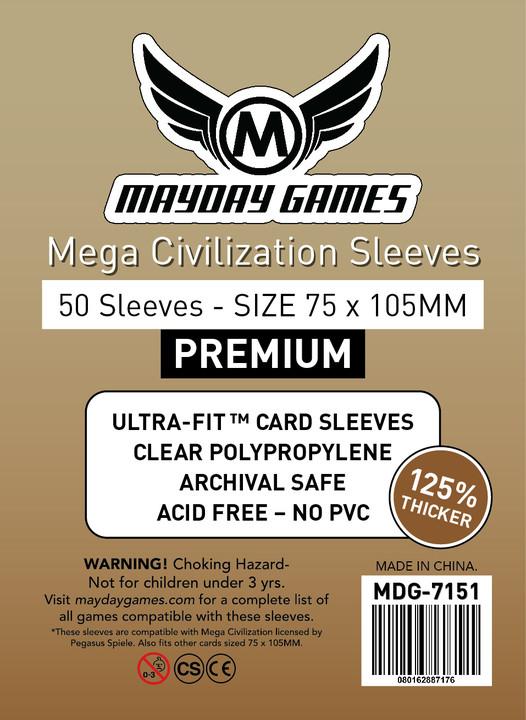 75x105mm Mayday Mega Civilization Game Sleeves (Standard/Premium)