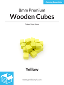 8mm Wooden Cubes (Pack of 20)