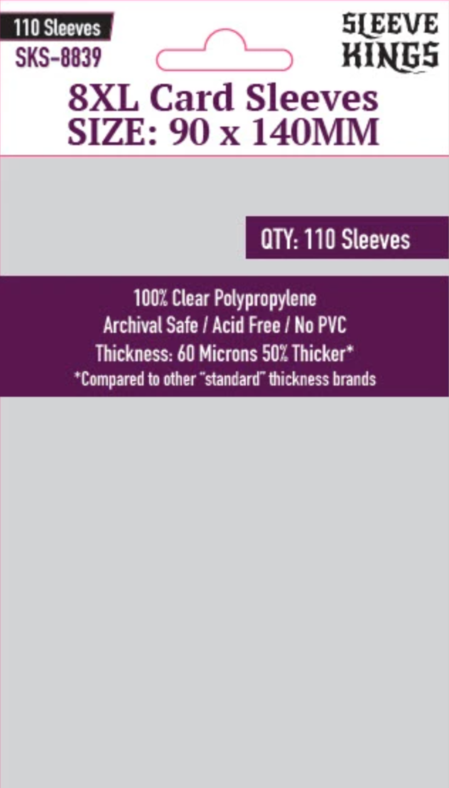 90x140mm Sleeve Kings 8XL Super Large Sleeves