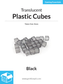 8mm Plastic Cubes (Pack of 20)