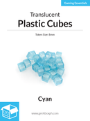 8mm Plastic Cubes (Pack of 20)