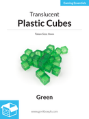 8mm Plastic Cubes (Pack of 20)