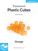 8mm Plastic Cubes (Pack of 20)