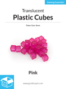 8mm Plastic Cubes (Pack of 20)