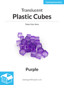 8mm Plastic Cubes (Pack of 20)
