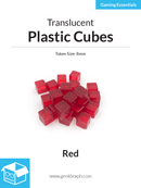 8mm Plastic Cubes (Pack of 20)