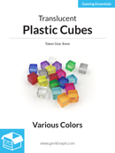 8mm Plastic Cubes (Pack of 20)
