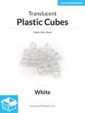 8mm Plastic Cubes (Pack of 20)