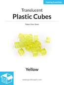 8mm Plastic Cubes (Pack of 20)