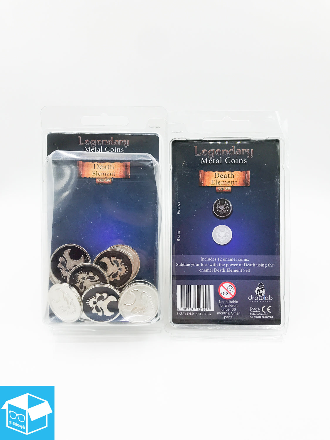 Legendary Metal Coins: Death Element Set