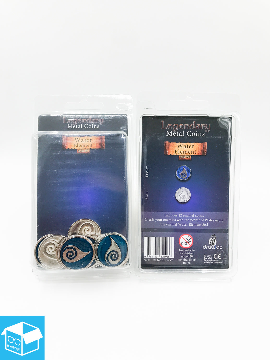 Legendary Metal Coins: Water Element Set