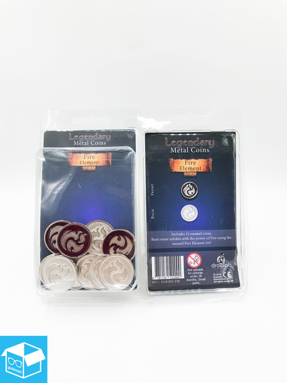 Legendary Metal Coins: Fire Element Set