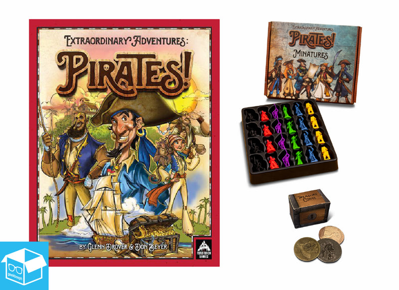 Extraordinary Adventures: Pirates! Bundle: Core Game with Miniatures and Treasure Coins