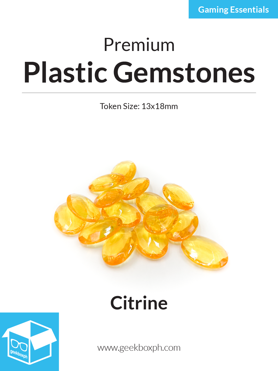 Premium Plastic Gemstones (Pack of 15)