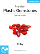 Premium Plastic Gemstones (Pack of 15)