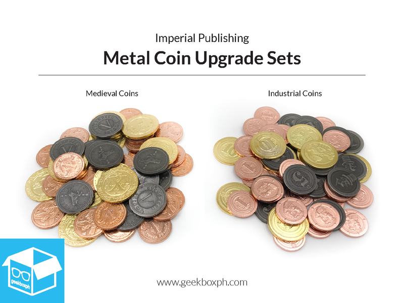 Medieval Metal Coins Board Game Upgrade Set (50)