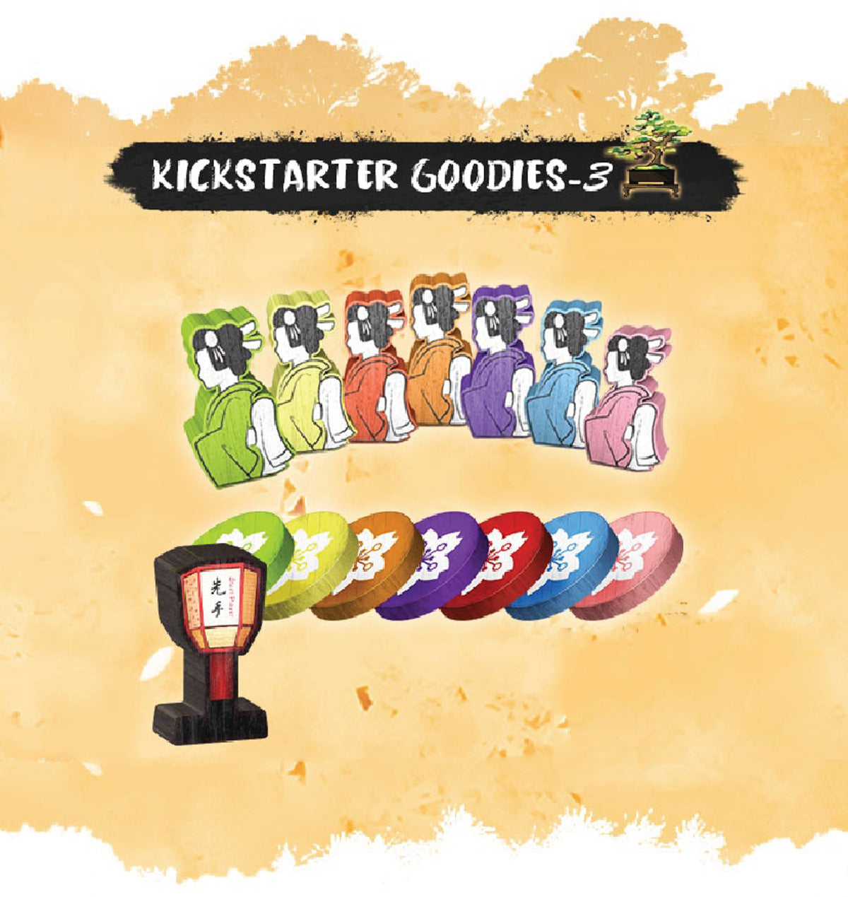 Geisha's Road: KS Goodies #3 (Wooden Components) Add Ons