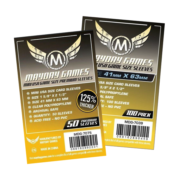 thumbnail image 2 of Mayday Games Premium Card Sleeves – 56mm X 87mm, Purple, 50 Count (USA) 2 of 6