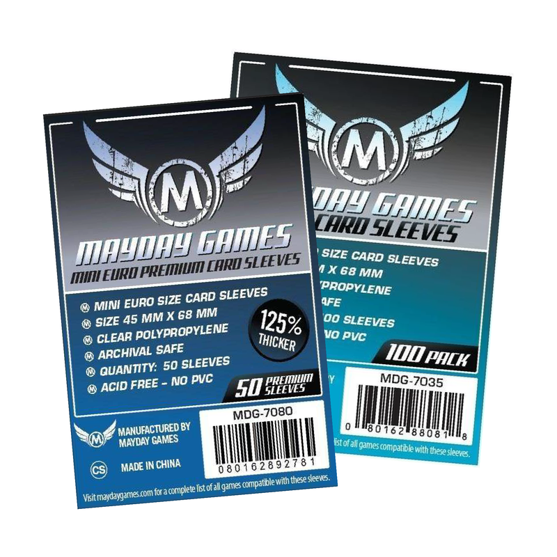 Mayday Mini Euro Game Sleeves 45x68mm Philippines - GeekBox.PH Mayday Mini Euro Game Sleeves 45x68mm Philippines - GeekBox.PH