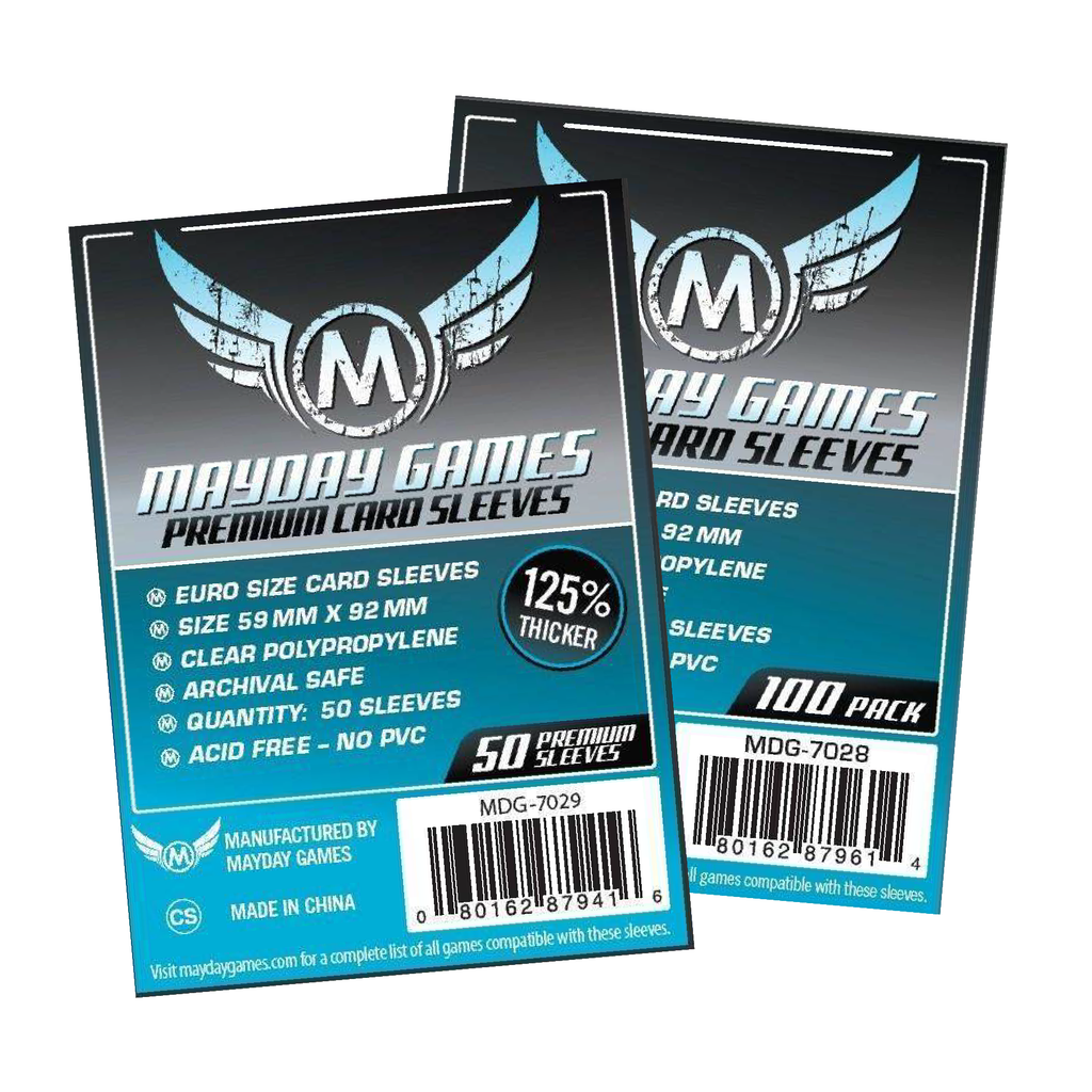 Mayday Euro Game Sleeves 59x92mm Philippines