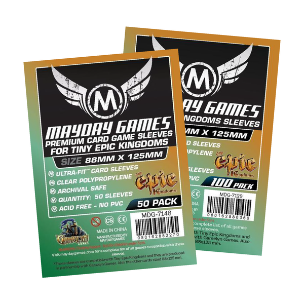 Mayday Tiny Epic Kingdoms Sleeves 88x125mm Philippines - GeekBox.PH