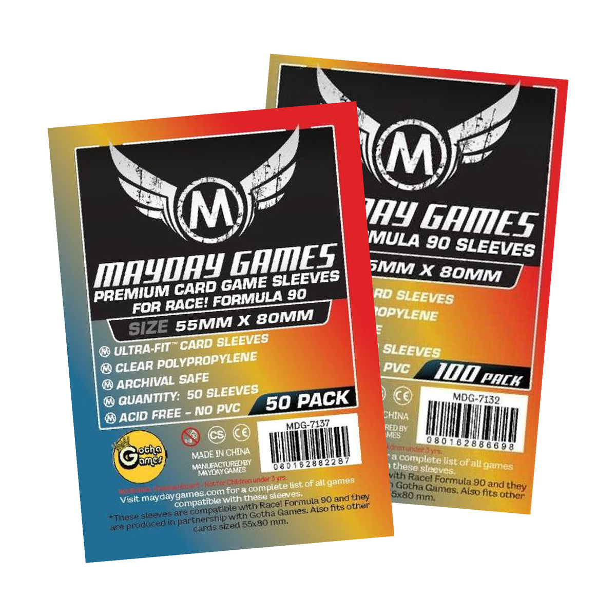 55x80mm Mayday Race Formula! Sleeves (Standard/Premium)