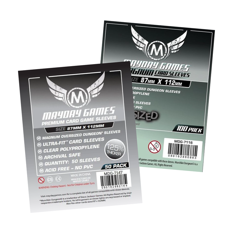 87x112mm Mayday Munchkin Dungeon Game Sleeves (Standard/Premium)