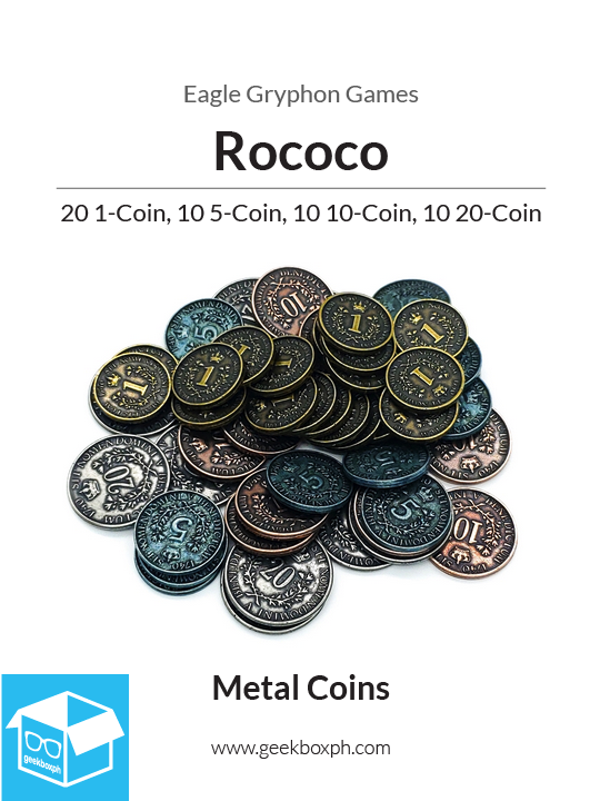 Rococo Metal Livre Coins (Set of 50)