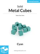 8mm Metal Cubes (Pack of 10)