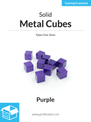8mm Metal Cubes (Pack of 10)