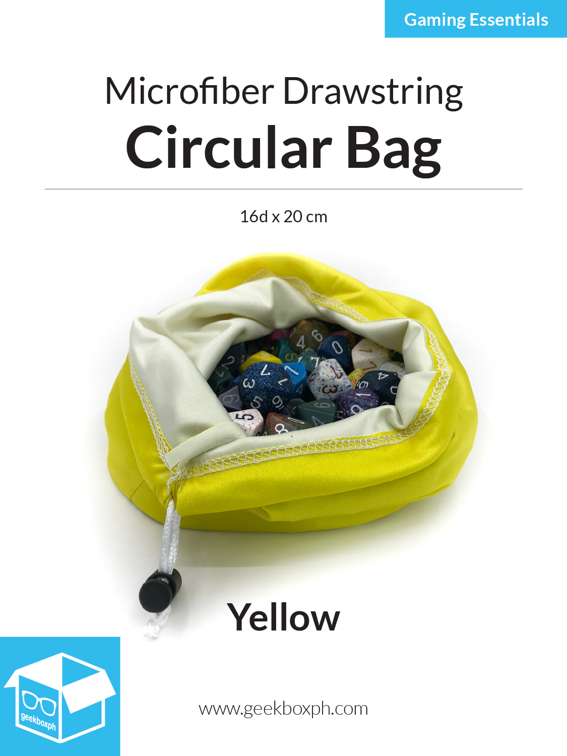Microfiber Circular Bag - 16dx20cm
