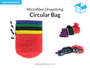 Microfiber Circular Bag - 16dx20cm