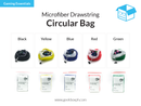 Microfiber Circular Bag - 16dx20cm