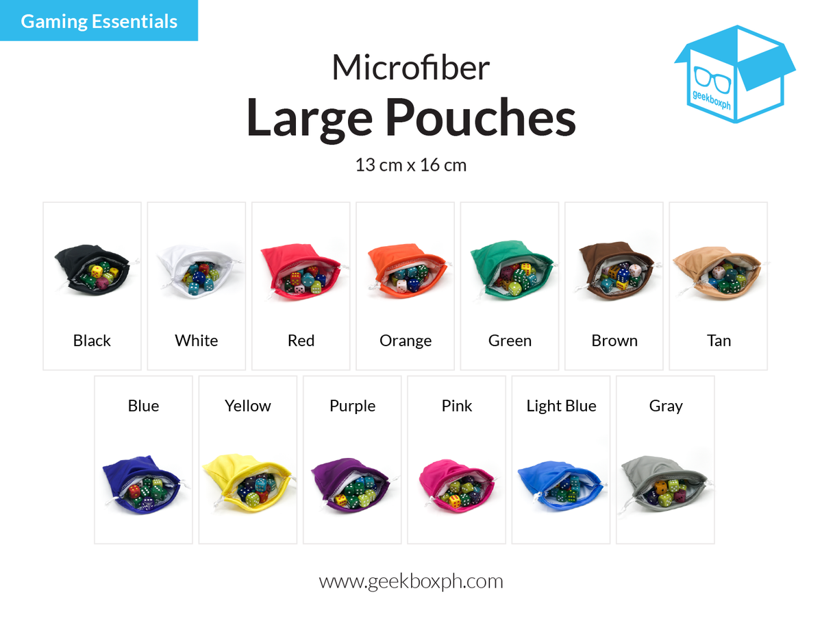 Microfiber Large Pouches - 13x16cm