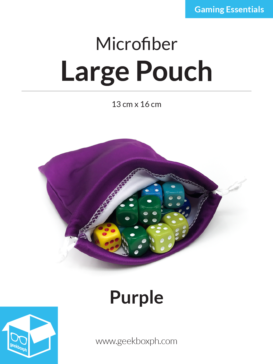 Microfiber Large Pouches - 13x16cm