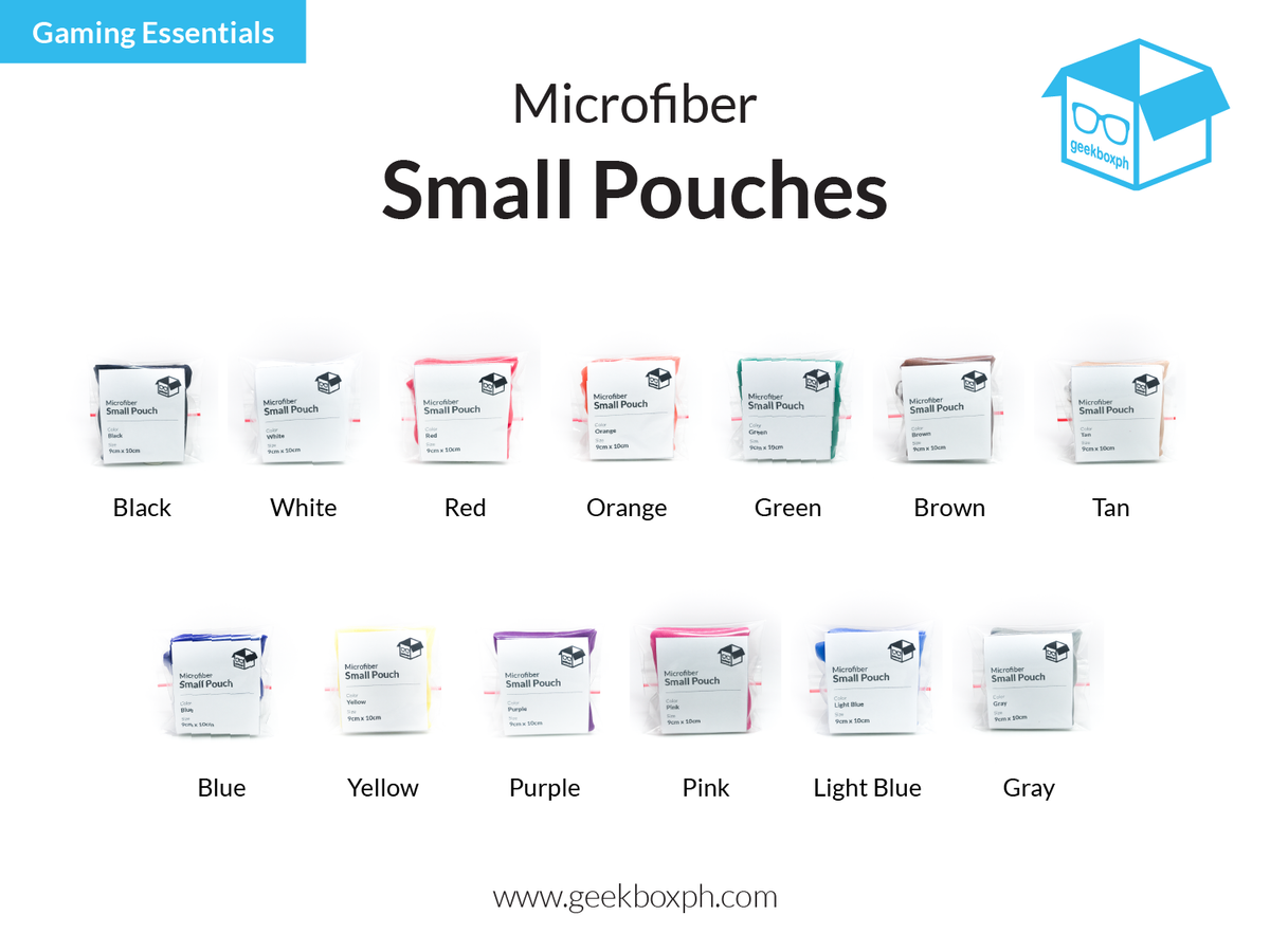 Microfiber Small Pouches -  9x10cm
