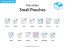 Microfiber Small Pouches -  9x10cm