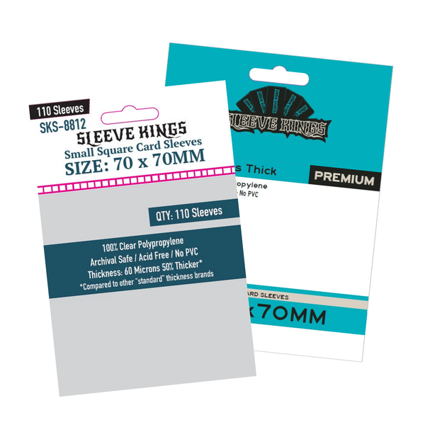 70x70mm Sleeve Kings Small Square Card Sleeves