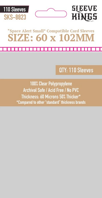 60x102mm Sleeve Kings Space Alert Sleeves