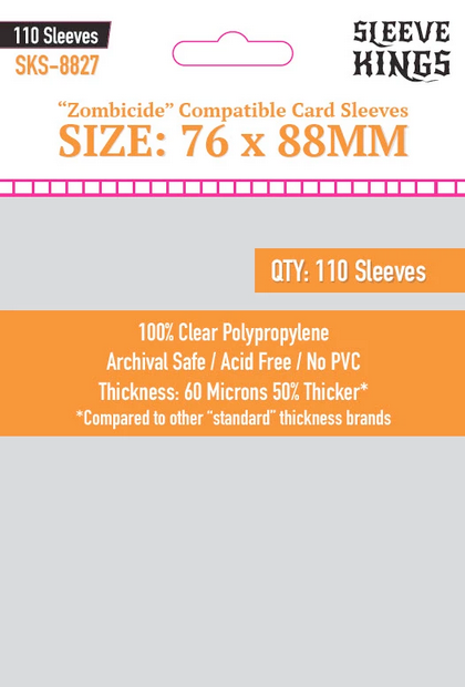 76x88mm Sleeve Kings Zombicide Sleeves