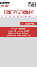 67x103mm Sleeve Kings Space Alert Large Sleeves