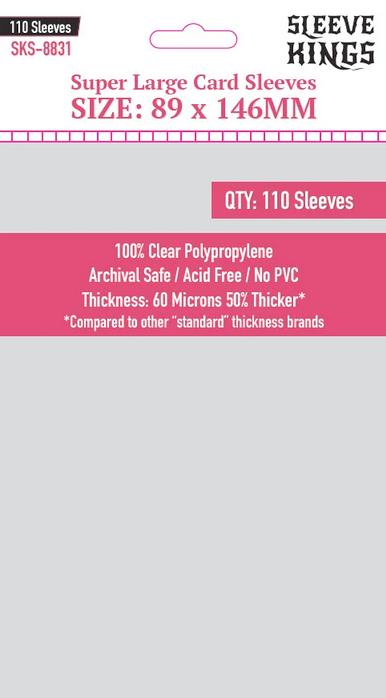 89x146mm Sleeve Kings XL Super Large Sleeves