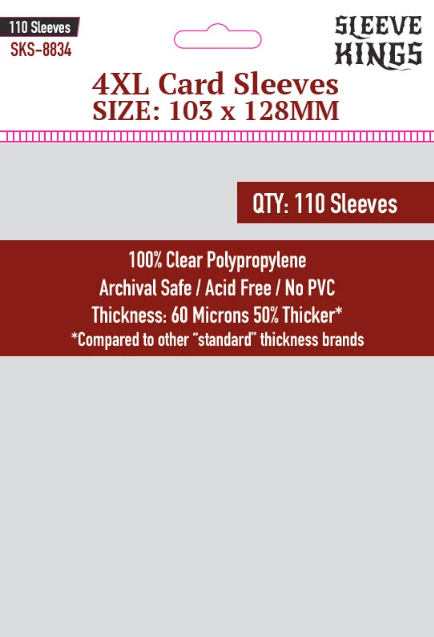 103x128mm Sleeve Kings 4XL Super Large Sleeves