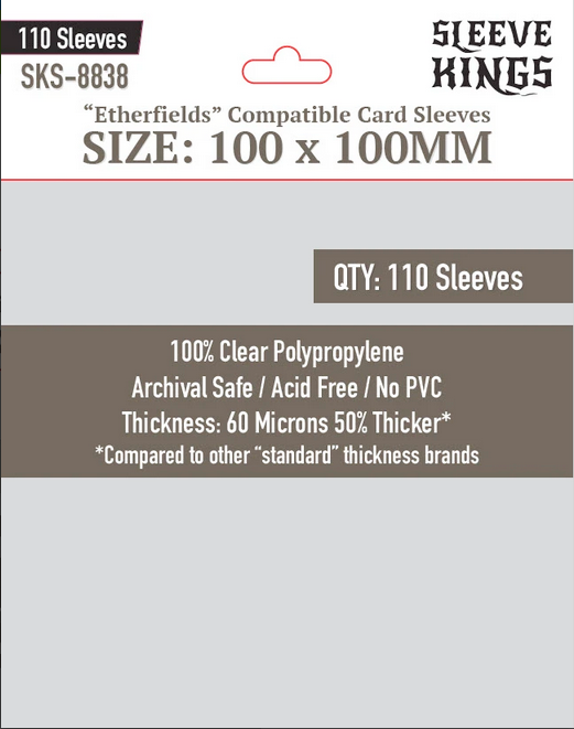 100x100mm Sleeve Kings Etherfields Sleeves