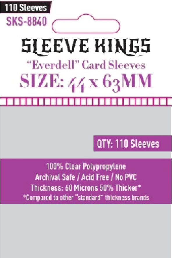 44x63mm Sleeve Kings Everdell Mini Compatible Card Sleeves