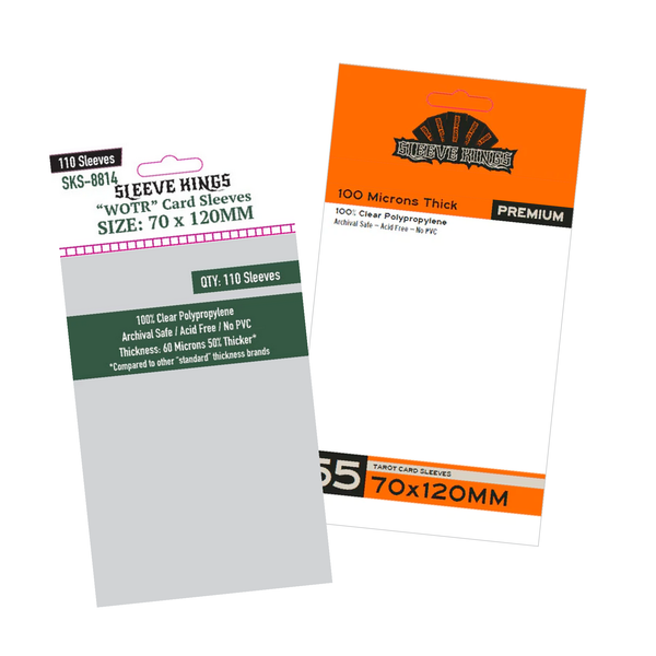 70x120mm Sleeve Kings WOTR-Tarot Card Sleeves (Standard/Premium)
