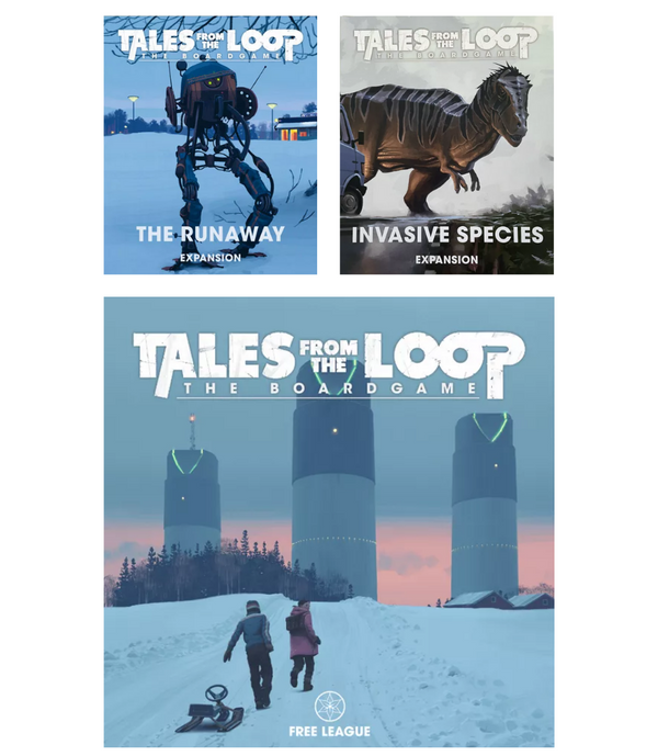 Tales From the Loop The Board Game Bundle: Core Game with Invasive Species and The Runaway Scenarios