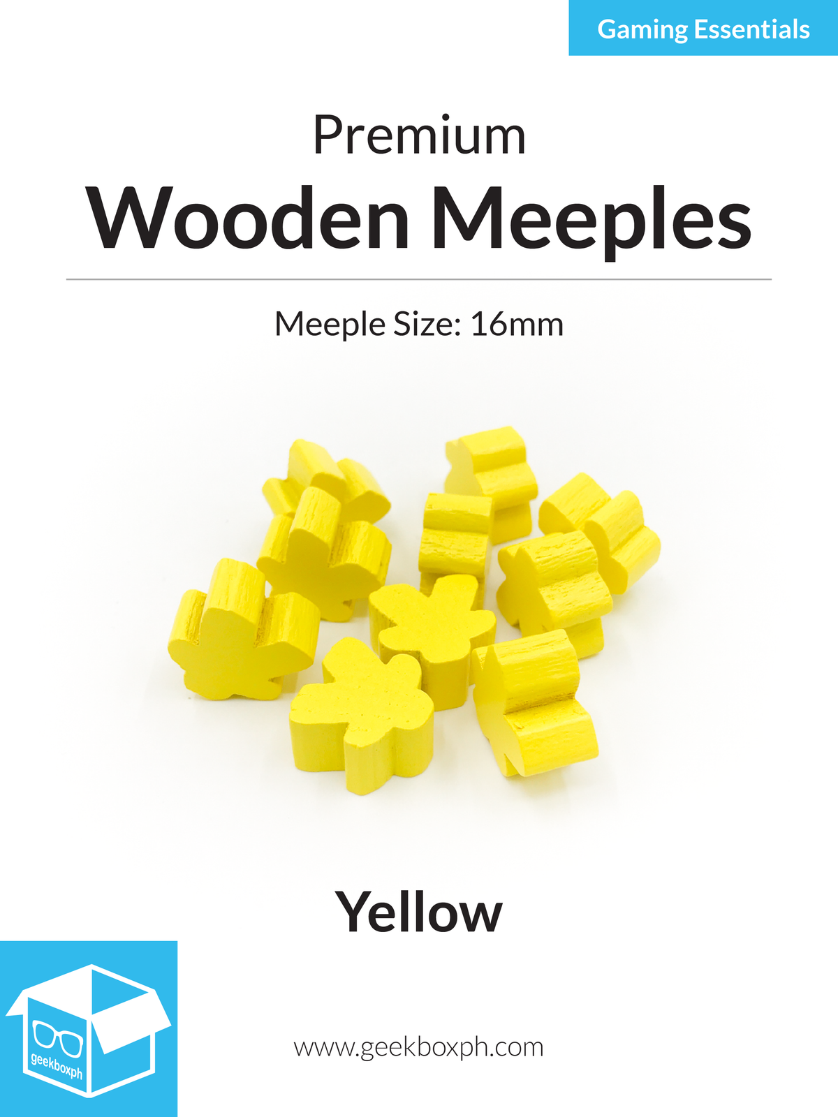 16mm Wooden Meeples (Pack of 10)