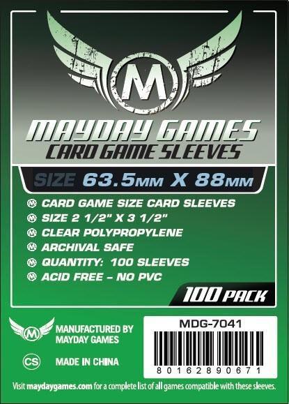 63.5x88mm Mayday Card Game Sleeves (Standard/Premium)