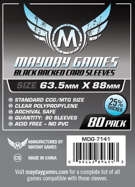 63.5x88mm Mayday Colored Back Game Sleeves